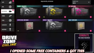 I Opened Some Free Containers & Got A New Car | Drive Zone Online Gameplay (Android/iOS)