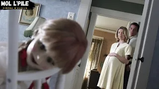 رجل يهدي زوجته دمية بمناسبة حملها، لكن هناك روح شريرة تسكن هذه الدمية😰||ملخص فلم 🎦 Annabelle1️⃣