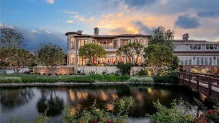 Luxury lakefront home with amazing outdoor entertaining areas in Westlake Village for $9,750,000