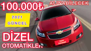 100000 LİRAYA ALINABİLEK DİZEL OTOMATİK ARABALAR 2021 | İKİNCİ EL ARABA