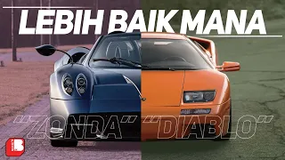 Pagani Zonda Vs Lamborghini Diablo | Lebih Baik Mana ?