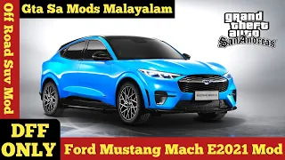 Gta San Andreas Ford Mustang Mod For Android | Dff Only | Suv Mod | gta sa dff only Mods malayalam