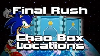 Final Rush: Chao Box Locations - Sonic Adventure 2 Battle HD