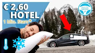 Wintercamping with the Model 3 | How it is to sleep in a Tesla - Motel 3