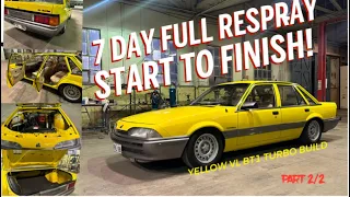 INSANE 7 DAY FULL PAINT JOB & BUILD ON THE YELLOW BT1 VL TURBO! THESE ARE THE RESULTS + JCS MEET!