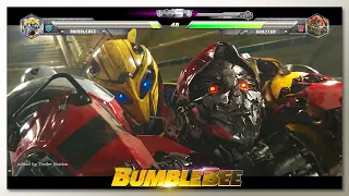 Bumblebee vs Shatter & Dropkick with Healthbars