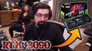 |Shroud Unboxing & Installing  | His New RTX 3090 Graphics Card With His Girl Friend ft.BNANS |