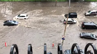 Последствия грозы в Киеве 25 июля 2018, ул Вячеслава Черновола