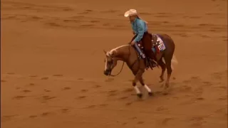 Who Dat Hot Chic ridden by Abby Lengel - 2016 High Roller Reining Classic (Open Derby)