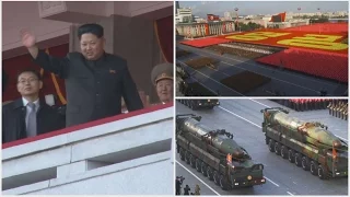 北朝鮮大規模軍事パレード 朝鮮労働党創建７０年
