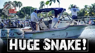 15 Foot Python Tried to Attack Me ! Boat Ramp Nightmare ! (Chit Show)