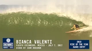 Bianca Valenti at Puerto - 2018 Ride of the Year Entry - WSL Big Wave Awards