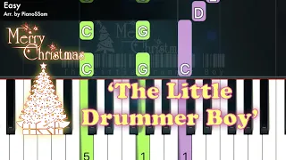 [Easy] The Little Drummer Boy - Christmas | Piano Tutorial for Christmas   HD 720p