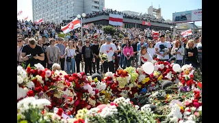 Протесты в Белоруссии | Седьмой день | Акция памяти погибшего участника протестов