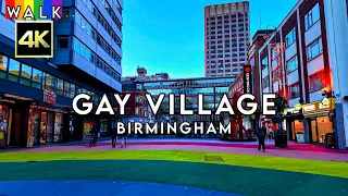 Gay Village Birmingham UK Walk 2024 [4k]