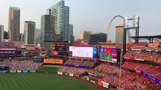 St. Louis Cardinals 2021 Starting LineUps And Take The Field Video vs. Chicago Cubs