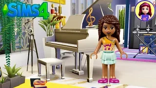 Let's Build Lego Friends Andrea a Popstar Apartment | Sims 4