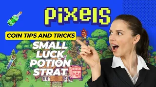 PIXELS - NON-VIP COIN TIPS AND TRICKS!!!! SMALL LUCK POTION STRATEGY!!! TAGALOG
