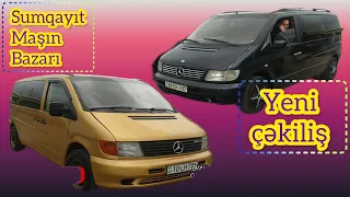 Sumqayit masin bazari - Mercedes Vito markalı avtomobillər / Full çəkiliş @MemmedzadeMayil