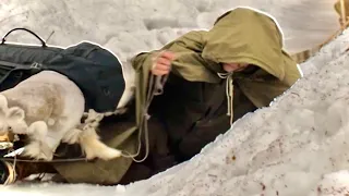 Extreme Winter Bushcraft | Fell through the ice