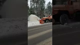 Уборка снега ротором