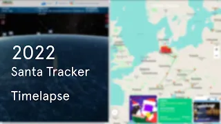 2022 Google Santa Tracker - Timelapse