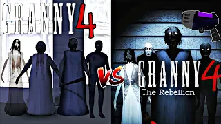 Granny 4 VS Granny 4 The Rebellion (Unofficial games)