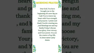 MORNING PRAYER #prayer #jesus #prayerforyou #divinemercy #shorts