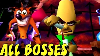 Crash Bandicoot - All Bosses (No Damage)