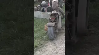 Hit and miss engine motorcycle at vintage motorcycle days