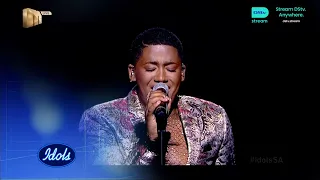 Envic performs “This Is a Man’s World’ – Idols SA | S19 | Mzansi Magic | Ep 8