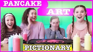 Pancake Art Drawing Challenge! (Haschak Sisters)