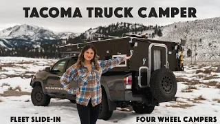 TRUCK CAMPER FULL TOUR I 2022 TACOMA with Four Wheel Campers FLEET Slide-In
