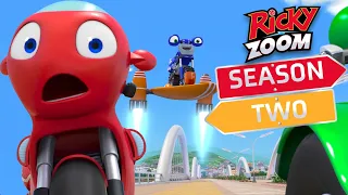 Ricky's New Vroomboard ⚡️Season Two ⚡️ Season Two ⚡️ Motorcycle Cartoon | Ricky Zoom