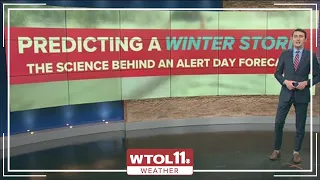 How does the WTOL 11 Weather team forecast a winter storm?