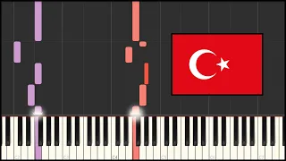 Turkey National Anthem - İstiklal Marşı (Piano Tutorial)