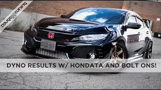 Tuning the Honda Civic Type R with Hondata and Bolt Ons! Baseline & Custom Tune Dyno Results