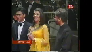 Aishwarya Rai, SRK, and SLB | "Devdas" screening | 55th Cannes Film Festival | May 23, 2002 | Clip 1