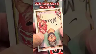 ⚾️ Auto! From 2023 Topps Allen and Ginter😀 #sportscards #topps #baseballcards