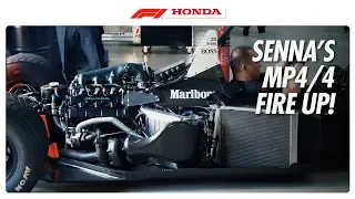 UNBOXING AND FIRING UP SENNA'S MP4/4 | Goodwood | Powered By Honda | Honda Racing F1