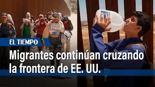 Migrantes continúan cruzando la frontera de EE. UU. pese a nuevas restricciones de Biden