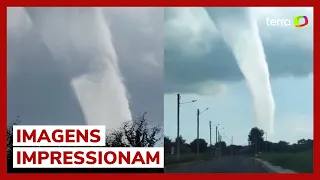 Tornado no RS: moradores flagram formação de tromba d'água em Palmares do Sul