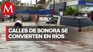 Activan operativo de emergencia por inundaciones en Guaymas y Empalme, Sonora