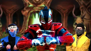 Real Mortal Kombat Scorpion & Sub-Zero React! SwagwaveSM Mortal Kombat 3!