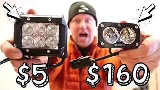 CHEAP vs. EXPENSIVE: LED Pod Lights (Unboxing)