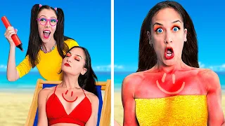 ХОРОШАЯ СЕСТРА ПРОТИВ ПЛОХОЙ — летние пранки на пляже | Забавные проблемы сестер от Ла-Ла Лайф Игры