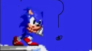 A very small glitch in sonic the hedgehog 2(3)(very easy to do )(only in debug mode)