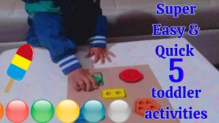 DIY cardboard activities for Toddlers | Preschool | Homemade Montessori activities kids creative