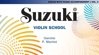 Suzuki Violin 3 - Gavotte - P. Martini [Score Video]