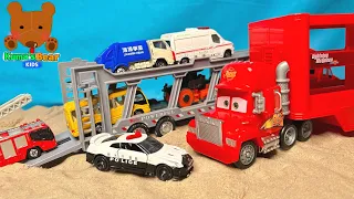 Police Car, Fire Truck are Trapped in Sand! Transportation Vehicles Save Them ...and more stories